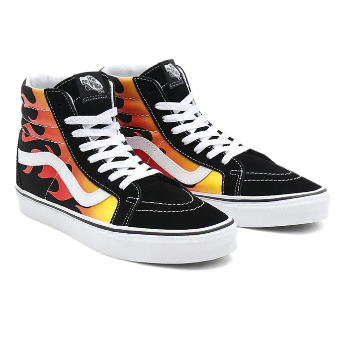 Vans Classics Men Flame Sk8Hi Reissue Shoes Black