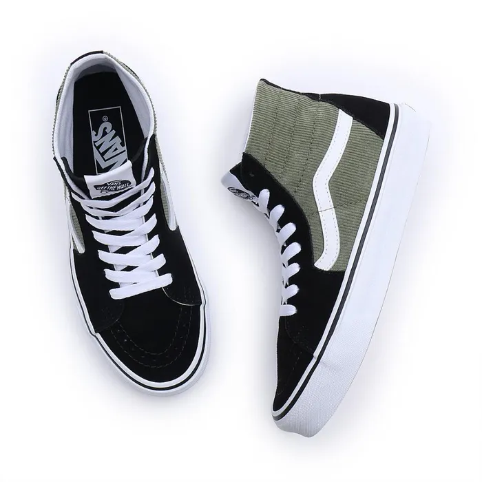Vans Classics Men Mini Cord Sk8Hi Tapered Shoes Green