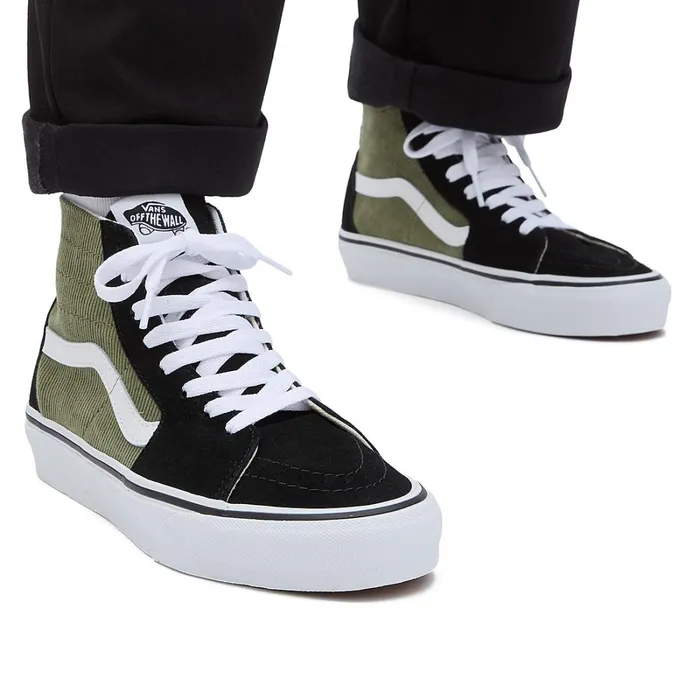 Vans Classics Men Mini Cord Sk8Hi Tapered Shoes Green