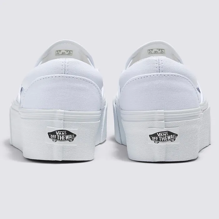 Vans Classics Women Classic SlipOn Stackform Shoes White