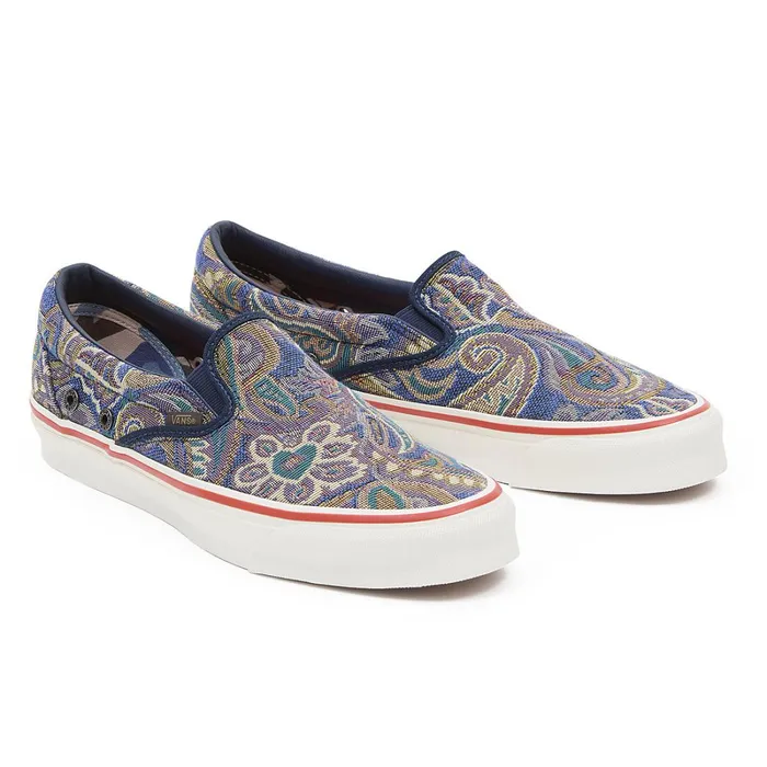 Vans Classics Women Vault By X Nigel Cabourn OG Classic SlipOn LX Shoes Blue