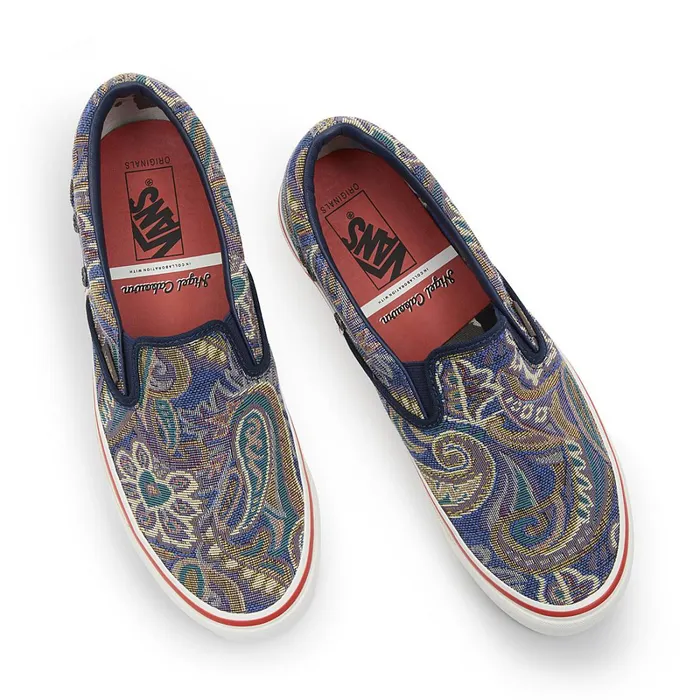 Vans Classics Women Vault By X Nigel Cabourn OG Classic SlipOn LX Shoes Blue