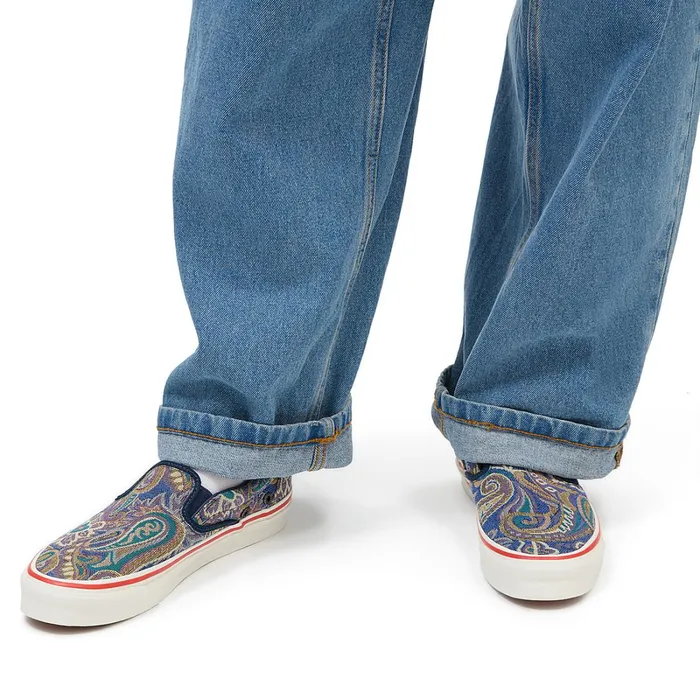 Vans Classics Women Vault By X Nigel Cabourn OG Classic SlipOn LX Shoes Blue
