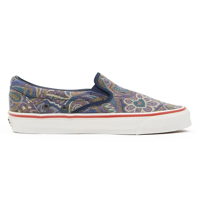 Vans Classics Women Vault By X Nigel Cabourn OG Classic SlipOn LX Shoes Blue