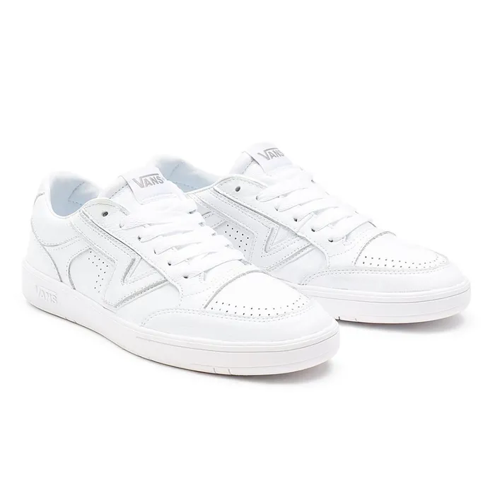 Vans Comfycush Shoes WomenMen Leather Lowland Comfycush Shoes White