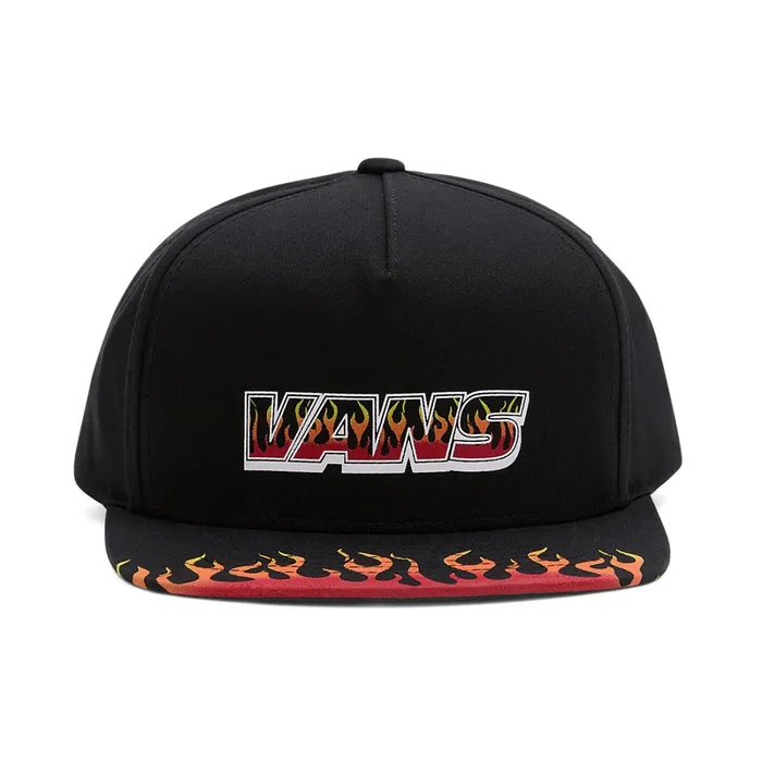 Vans Hats and Beanies Kids Up In Flames Snapback Hat Black
