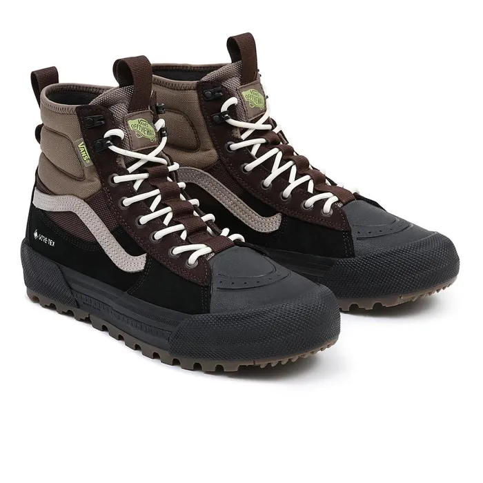 Vans HiTop Shoes Women OG Sk8Hi GoreTex MTE3 Shoes Black Brown