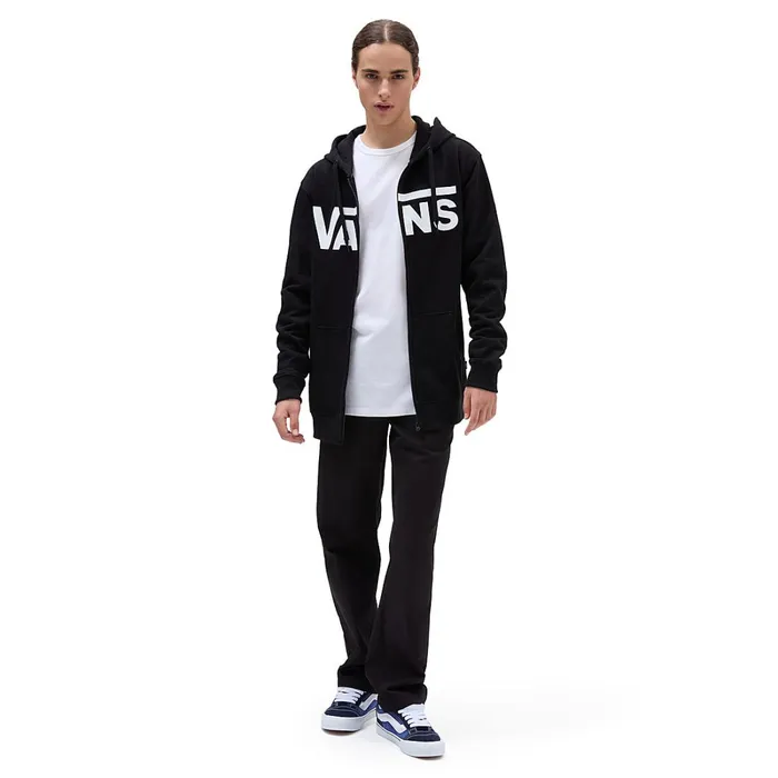 Vans Hoodies and Sweatshirts Men Classic Zip Hoodie Black White