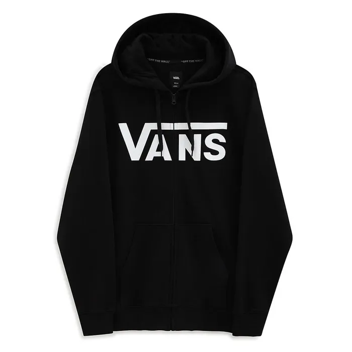 Vans Hoodies and Sweatshirts Men Classic Zip Hoodie Black White