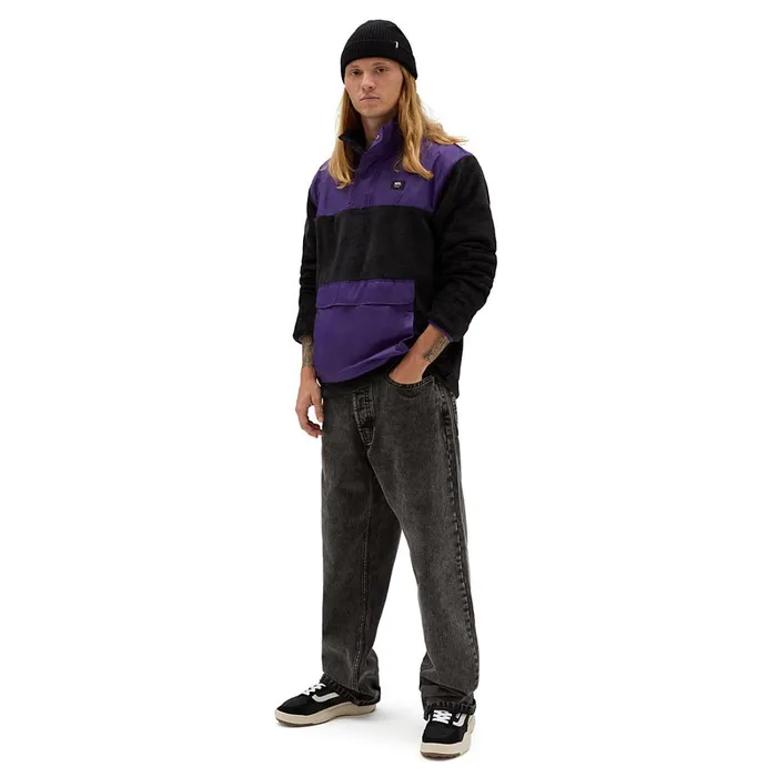 Vans Hoodies and Sweatshirts Men Mammoth Pullover Black Purple