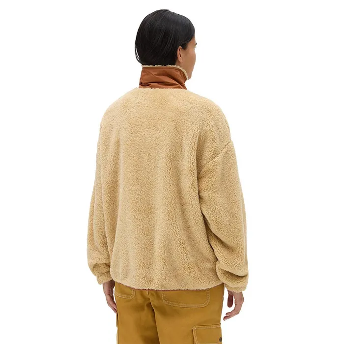 Vans Hoodies and Sweatshirts Women Vista Mock Neck Full Zip Pullover Beige