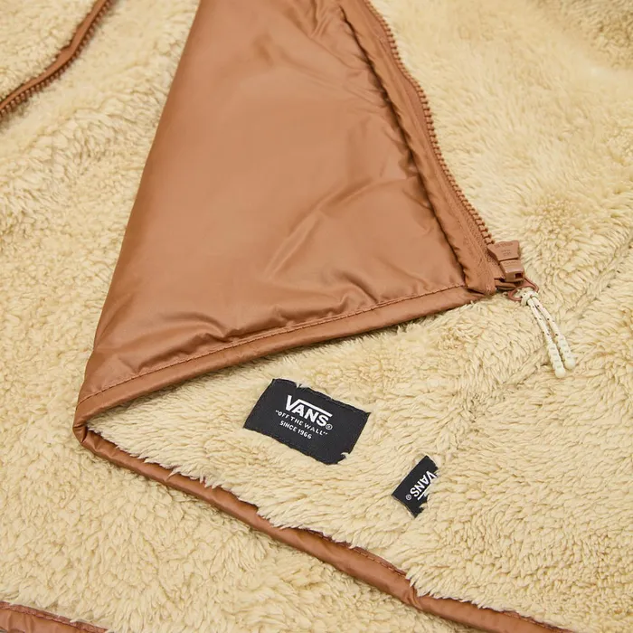 Vans Hoodies and Sweatshirts Women Vista Mock Neck Full Zip Pullover Beige