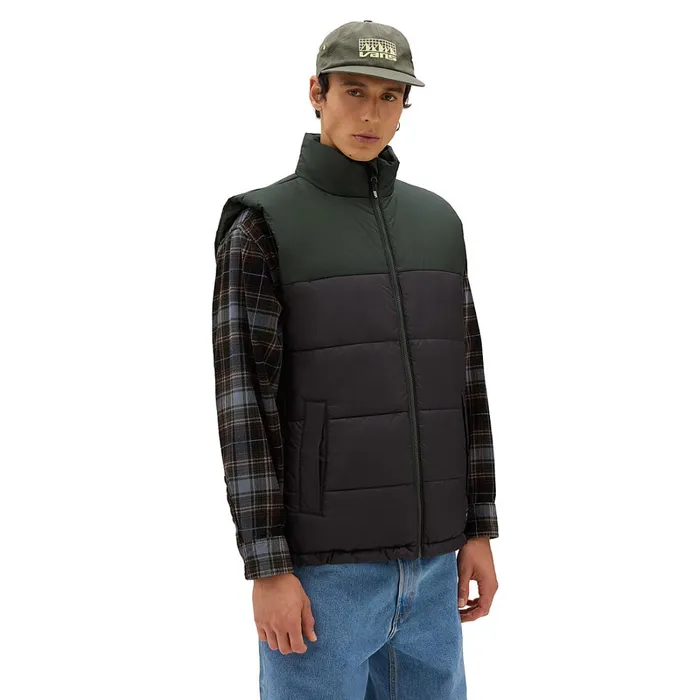 Vans Jackets and Coats Men Norris MTE1 Puffer Vest Black Green