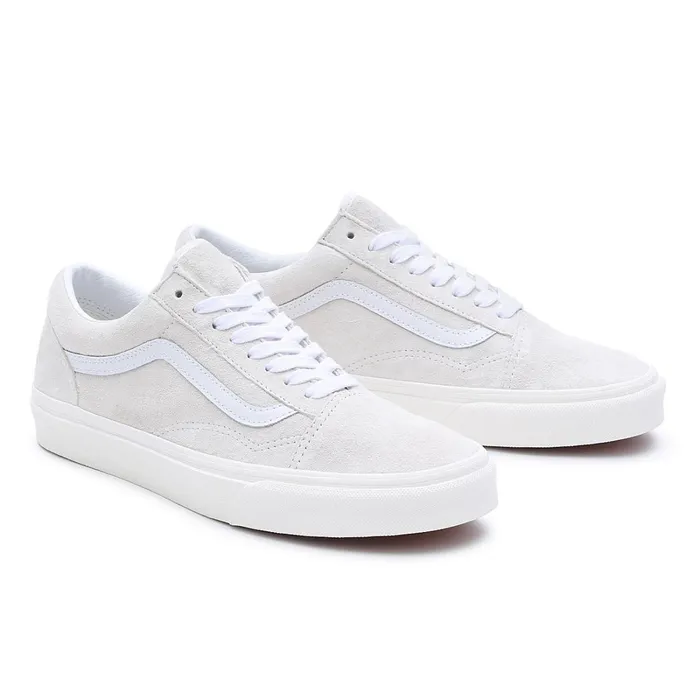 Vans Lowtop Shoes Men Pig Suede Old Skool Shoes White