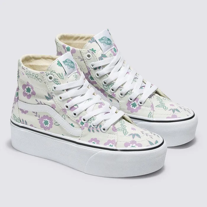 Vans Platform Shoes Women Sk8Hi Tapered Stackform Shoes Green