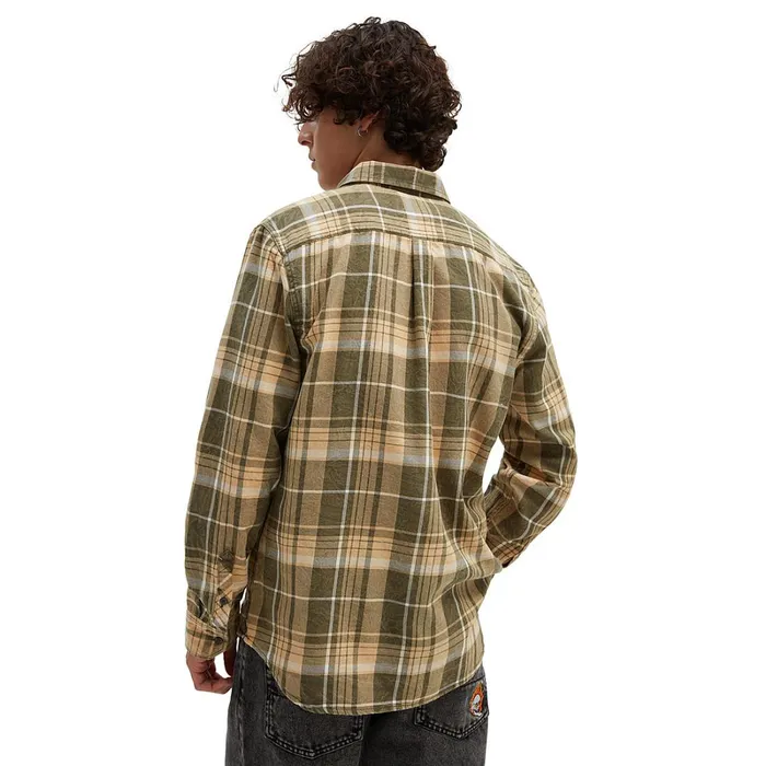 Vans Shirts Men Peddington Long Sleeve Shirt Green