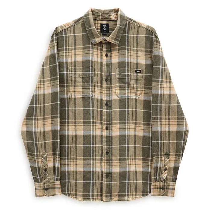 Vans Shirts Men Peddington Long Sleeve Shirt Green