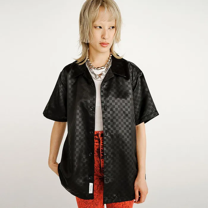 Vans Shirts Men Vault By X Goodfight Camp Collar Woven Shirt Black