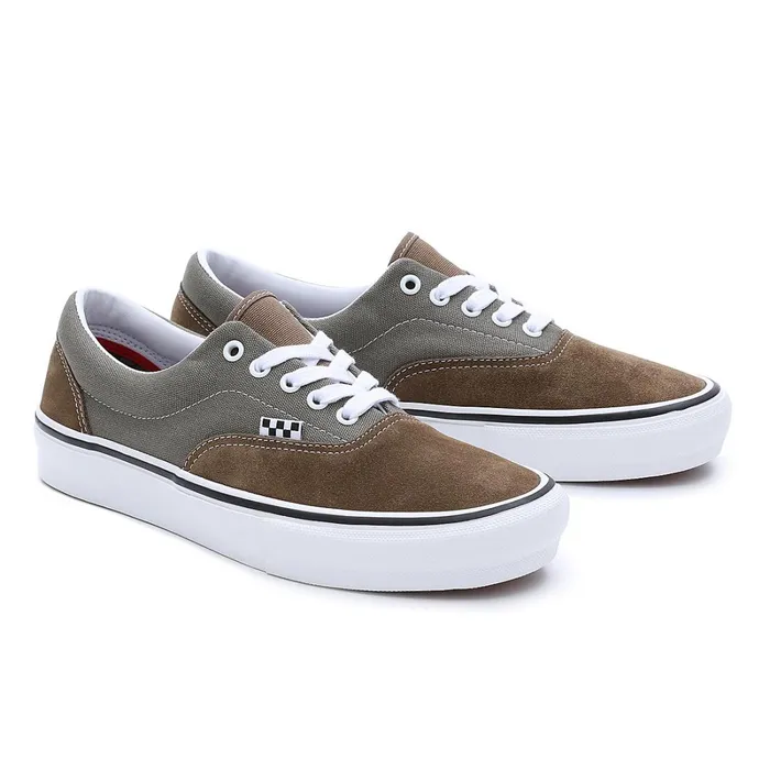 Vans Skate Shoes Men Skate Era Shoes Grey Brown