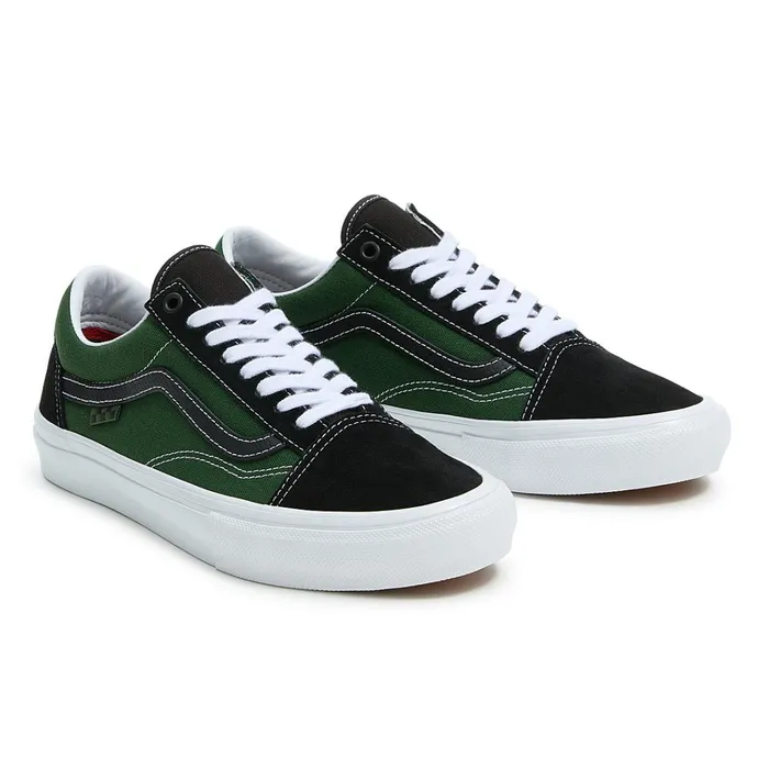 Vans Skate Shoes Men Skate Old Skool Safari Shoes Black Green