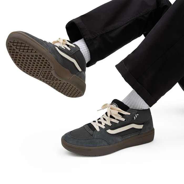 Vans Skate Shoes Women Zahba Mid Shoes Black