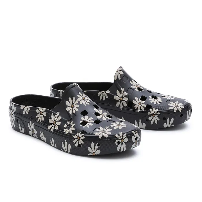Vans Slipon Shoes Women Painted Natural SlipOn Mule TRK Shoes Black
