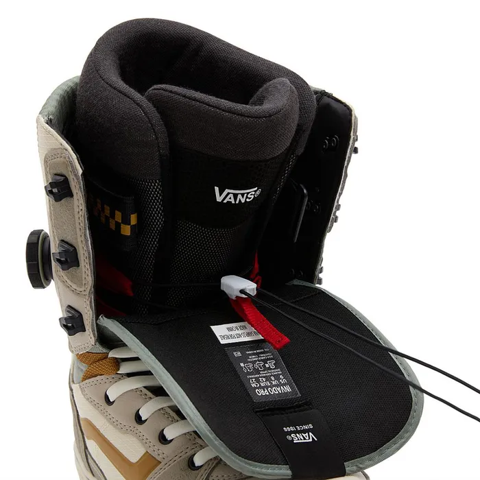 Vans Snowboard Boots Men Invado Pro X Darrell Mathes Snowboard Boots Beige