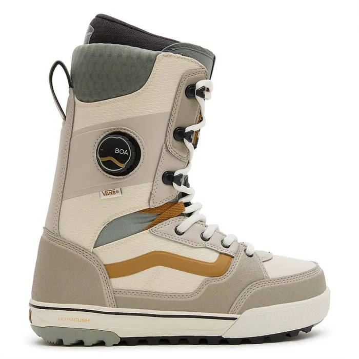 Vans Snowboard Boots Men Invado Pro X Darrell Mathes Snowboard Boots Beige