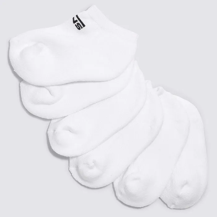 Vans Socks Kids Toddlers Classic Kick Socks 3 Pairs White