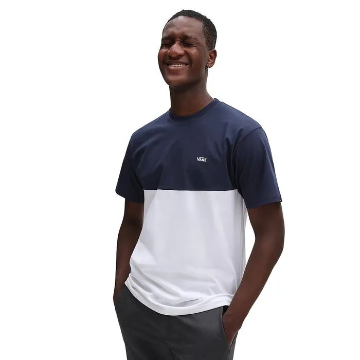 Vans Tshirts and Tanks Men Colorblock Tshirt Blue