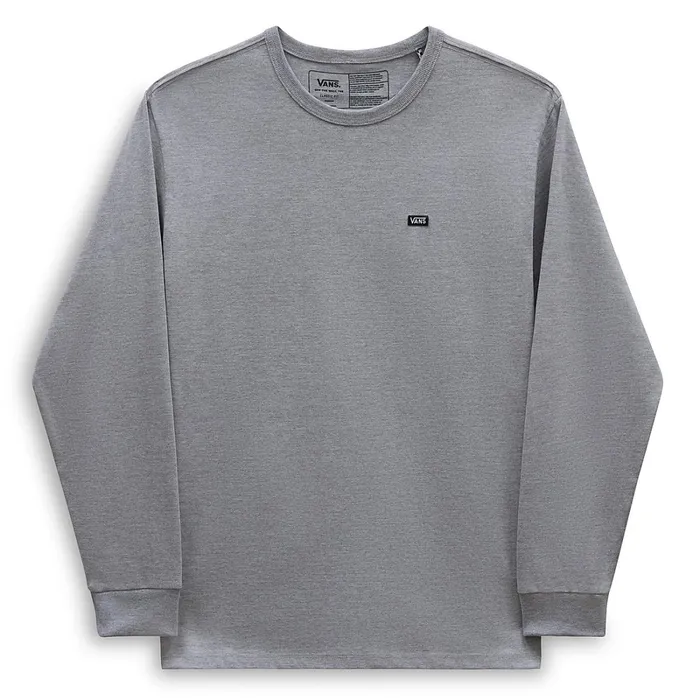 Vans Tshirts and Tanks Men Off The Wall Classic Long Sleeve TShirt Grey Vans Tshirts and Tanks Men Off The Wall Classic Long Sleeve TShirt Grey