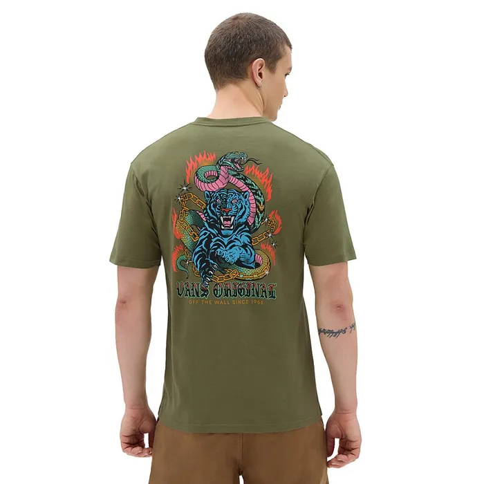 Vans Tshirts and Tanks Men Wyld Animals TShirt Green