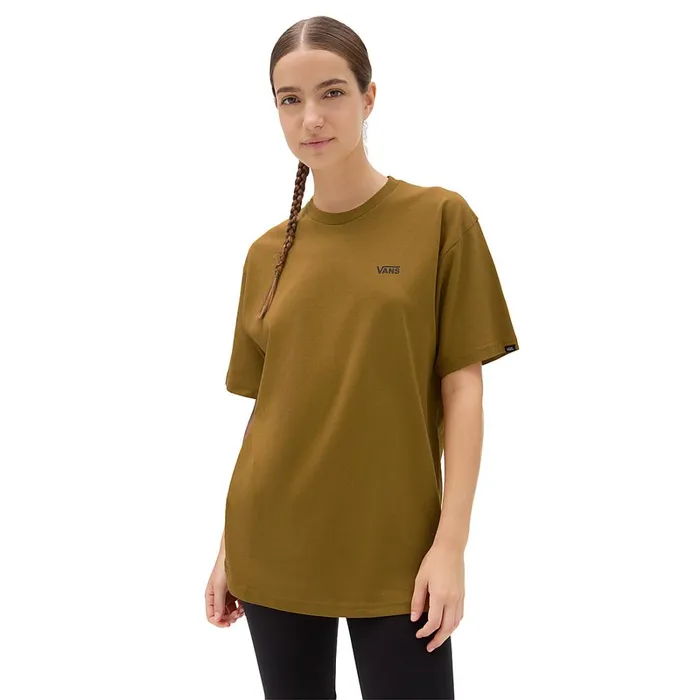 Vans Tshirts and Tops Women Left Chest Logo TShirt Brown