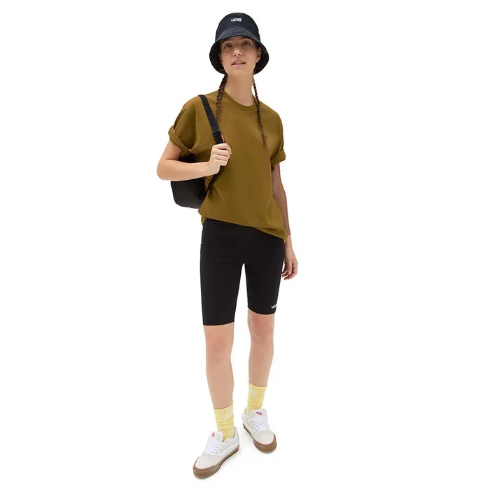 Vans Tshirts and Tops Women Left Chest Logo TShirt Brown
