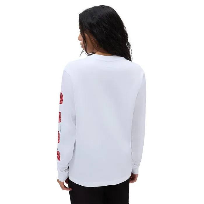 Vans Tshirts and Tops Women Thorned Boyfriend Long Sleeve TShirt White