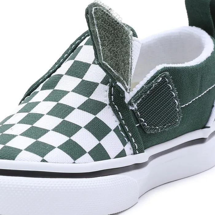 Vans Toddler Shoes 14 Years Kids Toddler Checkerboard SlipOn Hook And Loop Shoes 14 Years Green