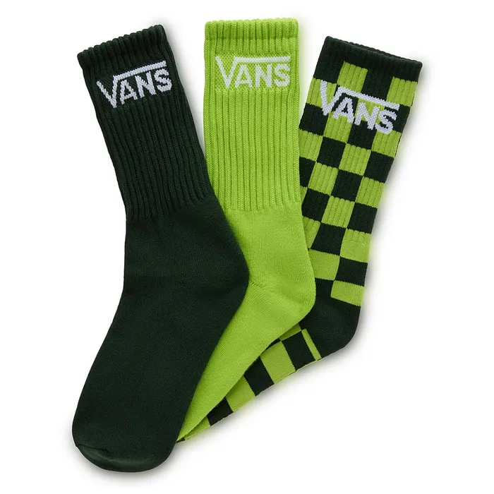 Vans View All Kids Classics Crew Socks 3 Pairs Green