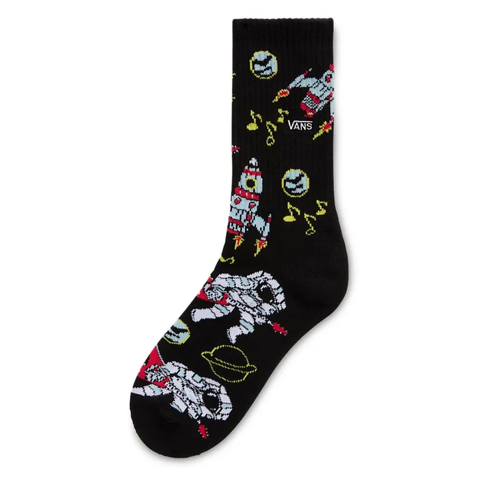 Vans View All Kids DJ Rocket Jam Crew Socks 1 Pair Black