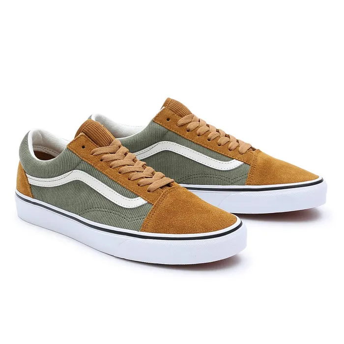 Vans View All Men Old Skool Shoes Green Brown