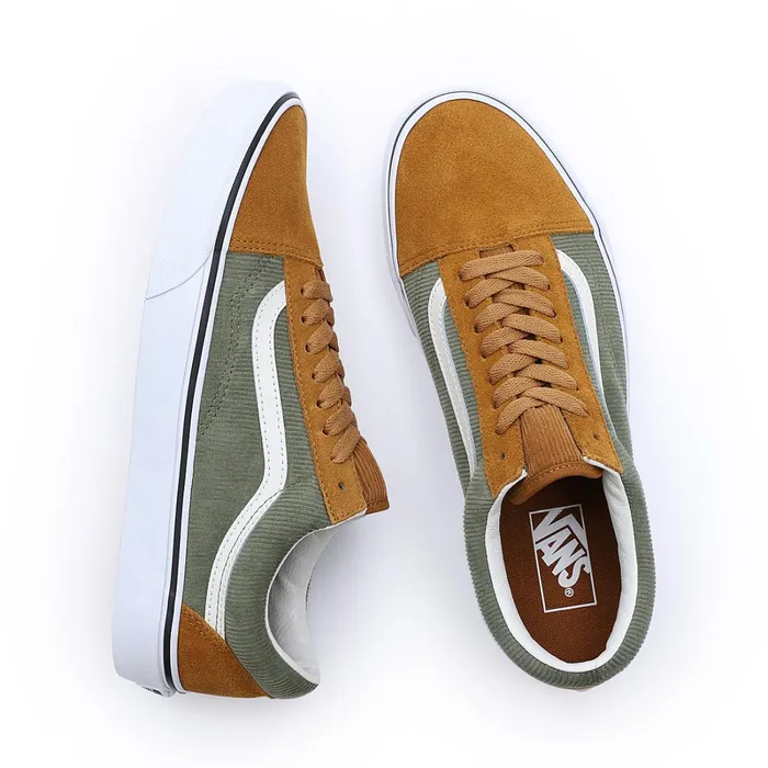 Vans View All Men Old Skool Shoes Green Brown