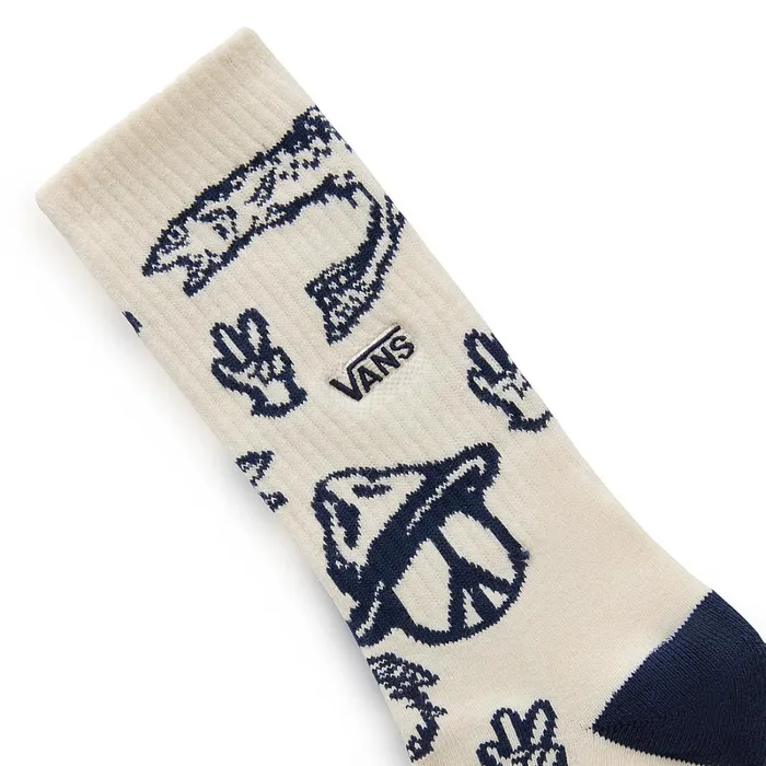 Vans View All Men Outer Limits Crew Socks 1 Pair White