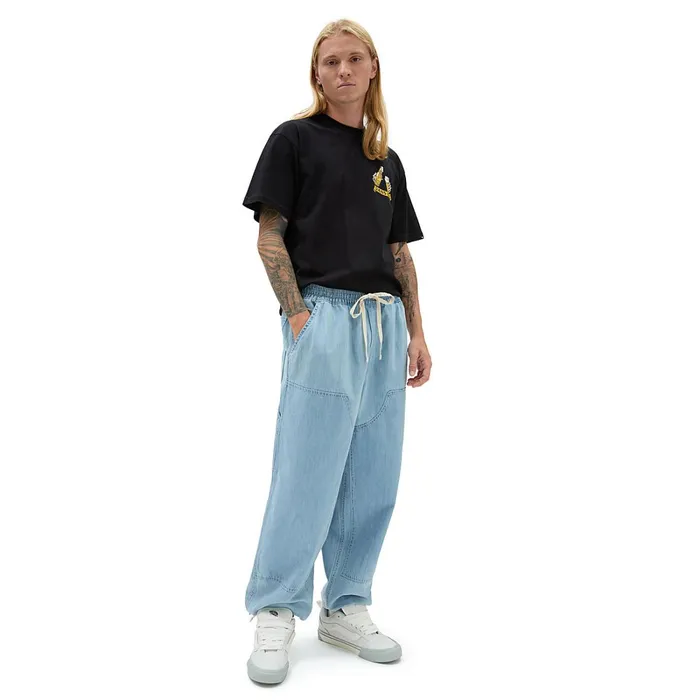 Vans View All Men Range Baggy Tapered Carpenter Ewaist Trousers Blue
