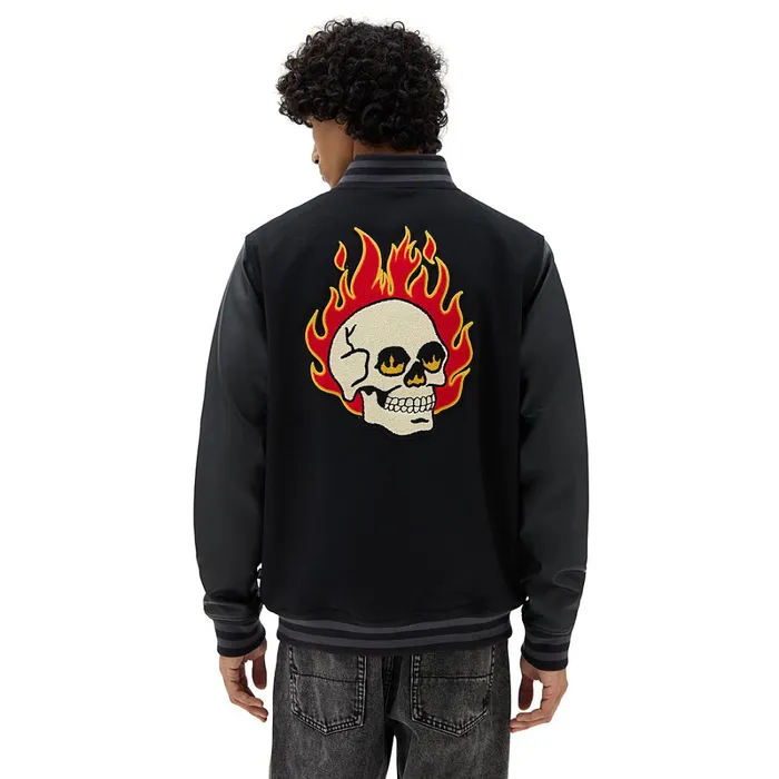 Vans View All Men Stevens Varsity Jacket Black