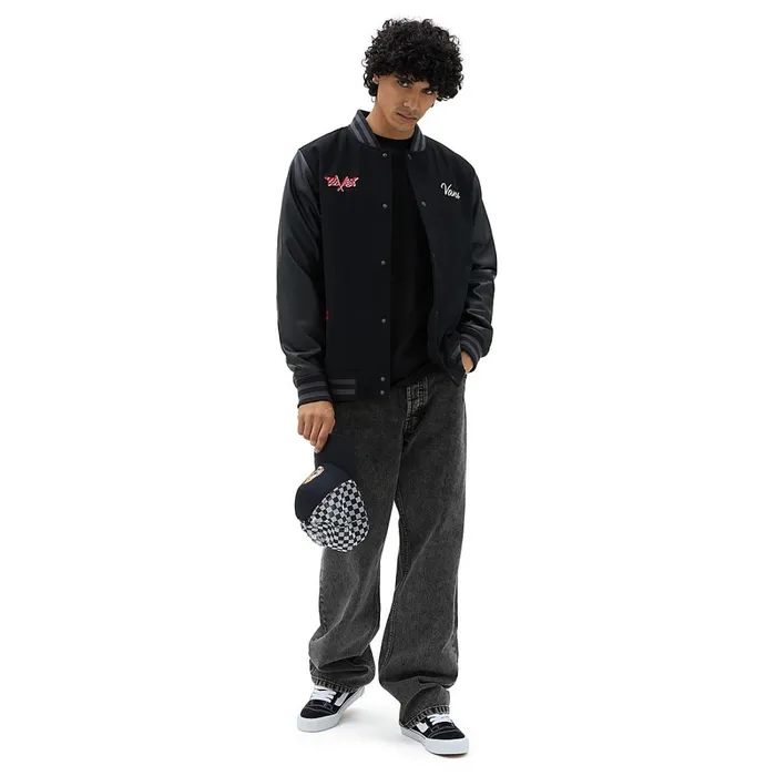 Vans View All Men Stevens Varsity Jacket Black