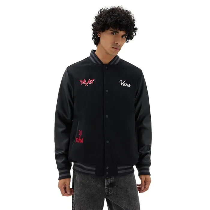 Vans View All Men Stevens Varsity Jacket Black