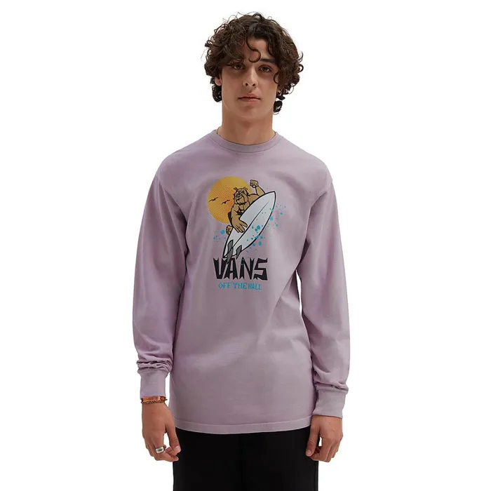 Vans View All Men Surf Doggo Long Sleeve TShirt Purple