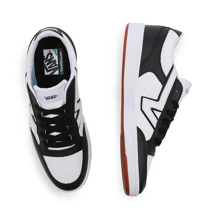 Vans View All Men TwoTone Lowland ComfyCush Shoes Black White