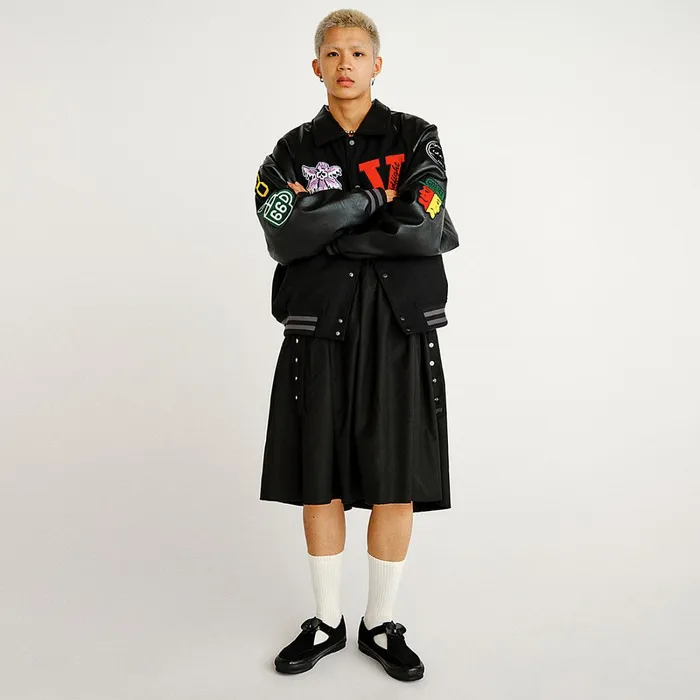 Vans View All Men Vault By X Goodfight Lettermans Jacket Black