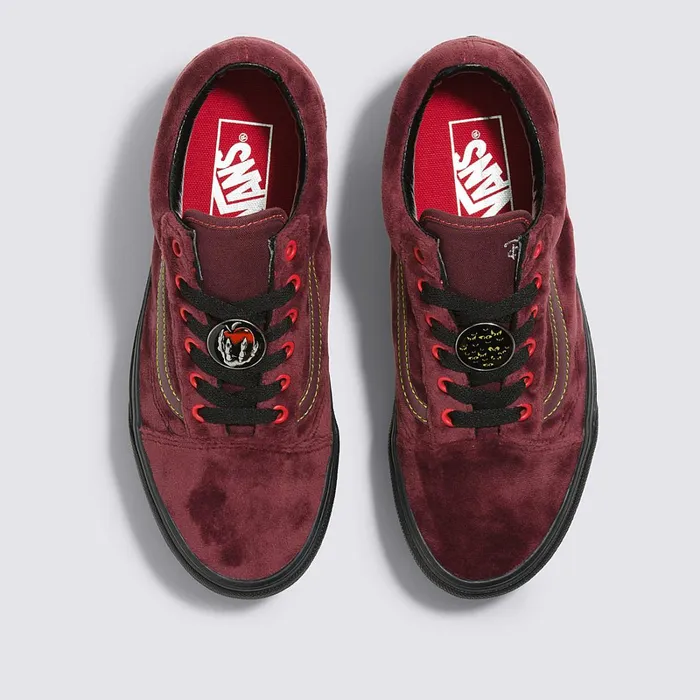 Vans View All Women Disney X Old Skool Stackform Shoes Red