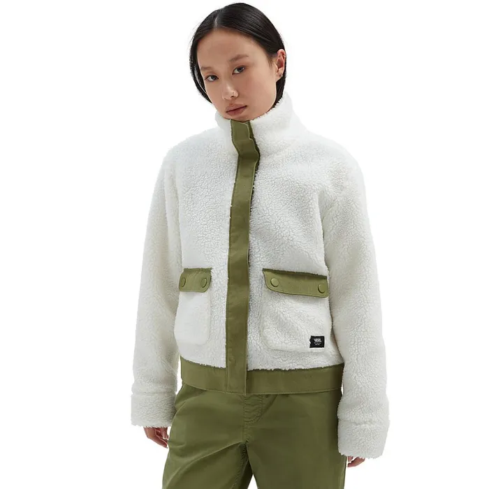 Vans View All Women Tevis Sherpa Fleece Jacket White